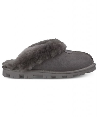 Women's Coquette Slide Slippers Gray $57.20 Shoes