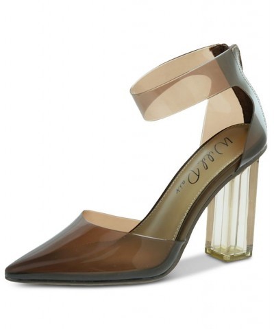 Dellie Ankle-Strap Pumps Brown $20.68 Shoes