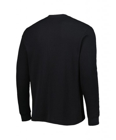 Men's Colorado Rockies Black Maverick Long Sleeve T-shirt $24.48 T-Shirts