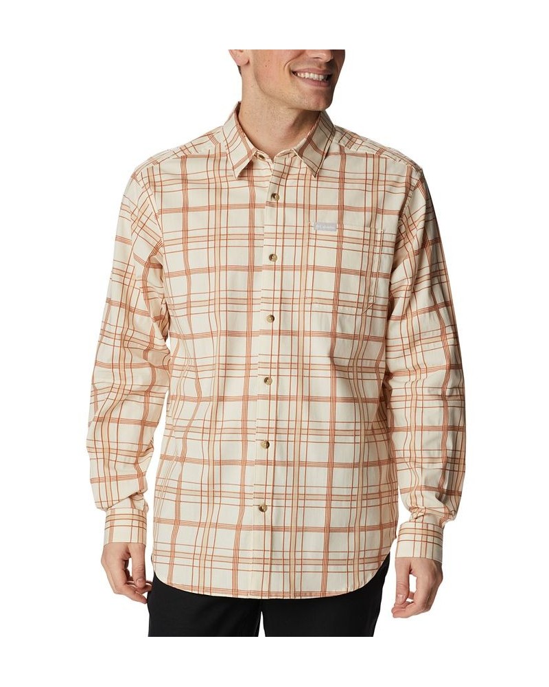 Men's Big & Tall Vapor Ridge™ III Modern Classic-Fit Plaid Shirt Chalk Tartan $20.83 Shirts