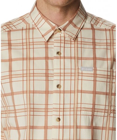 Men's Big & Tall Vapor Ridge™ III Modern Classic-Fit Plaid Shirt Chalk Tartan $20.83 Shirts