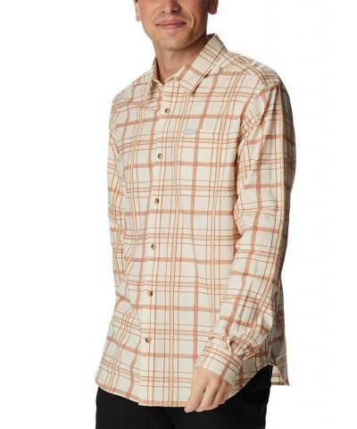 Men's Big & Tall Vapor Ridge™ III Modern Classic-Fit Plaid Shirt Chalk Tartan $20.83 Shirts