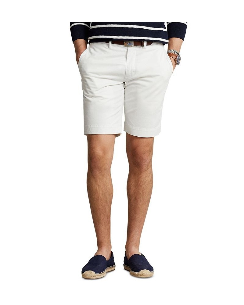 Men's 9-1/2-Inch Stretch Slim Fit Shorts White $40.80 Shorts