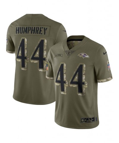 Men's Marlon Humphrey Olive Baltimore Ravens 2022 Salute To Service Limited Jersey $74.00 Jersey