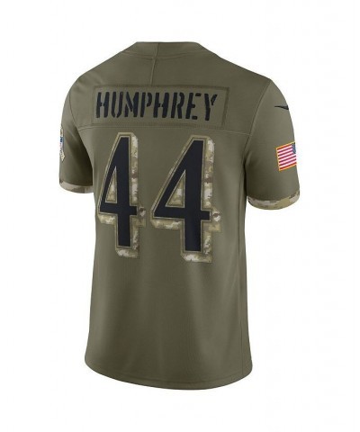 Men's Marlon Humphrey Olive Baltimore Ravens 2022 Salute To Service Limited Jersey $74.00 Jersey