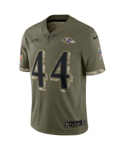 Men's Marlon Humphrey Olive Baltimore Ravens 2022 Salute To Service Limited Jersey $74.00 Jersey