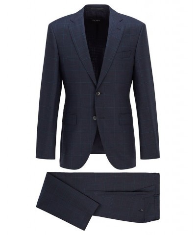 BOSS Men's Regular-Fit Virgin Wool Suit Green $325.80 Suits