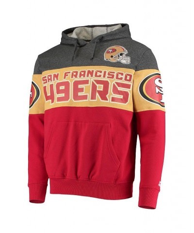 Men's Heathered Gray, Scarlet San Francisco 49ers Extreme Fireballer Pullover Hoodie $41.65 Sweatshirt