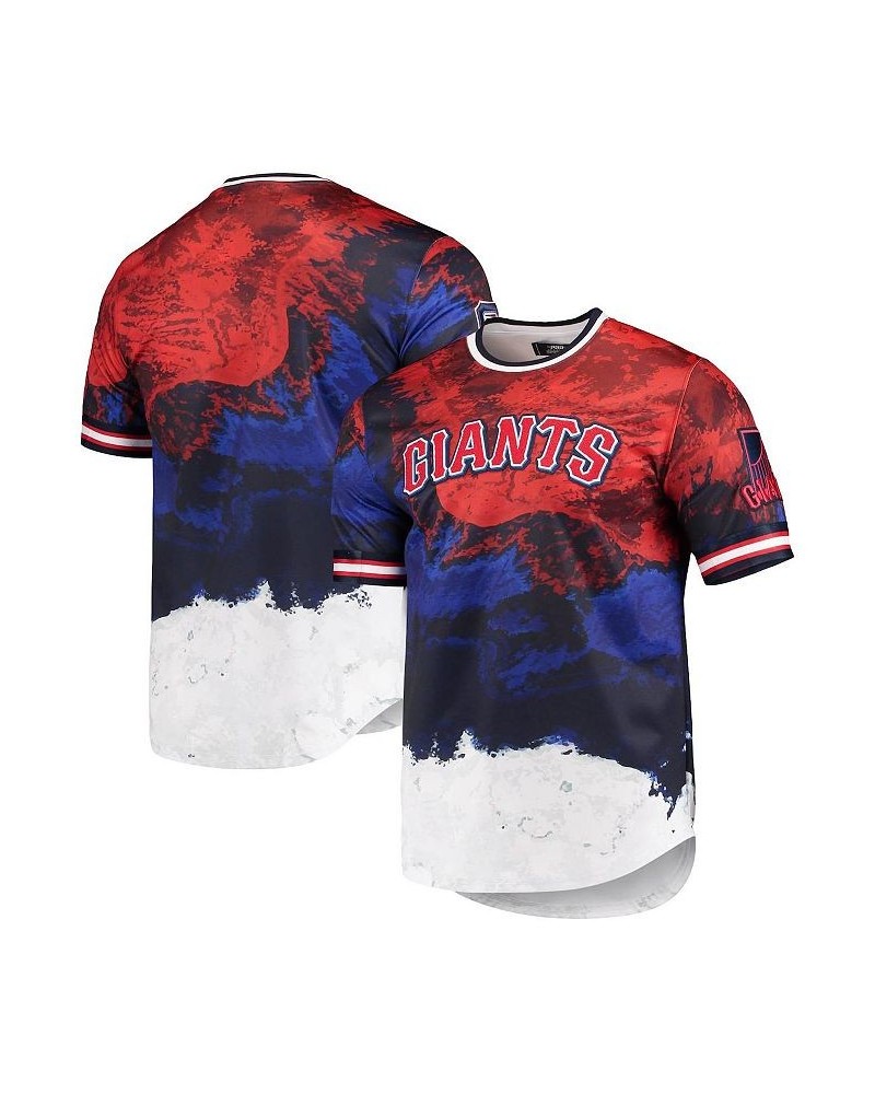 Men's Red, Royal San Francisco Giants Red White and Blue Dip Dye T-shirt $37.44 T-Shirts