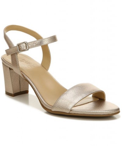 Bristol Ankle Strap Sandals Warm Silver Faux Leather $45.78 Shoes