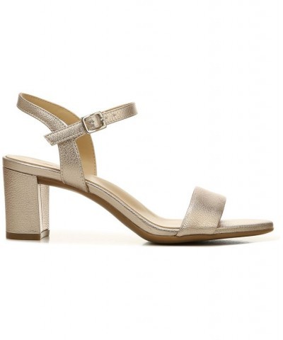 Bristol Ankle Strap Sandals Warm Silver Faux Leather $45.78 Shoes