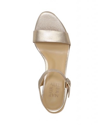 Bristol Ankle Strap Sandals Warm Silver Faux Leather $45.78 Shoes