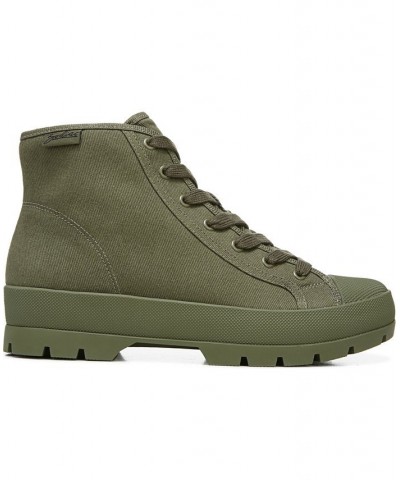 Women's Ludlow Bootie High Top Lace-Up Sneakers Green $43.56 Shoes