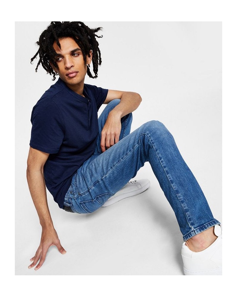 Men's Skinny-Fit Medium Wash Jeans Blue $22.39 Jeans