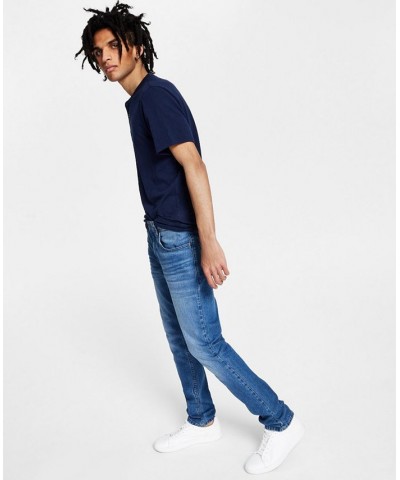 Men's Skinny-Fit Medium Wash Jeans Blue $22.39 Jeans