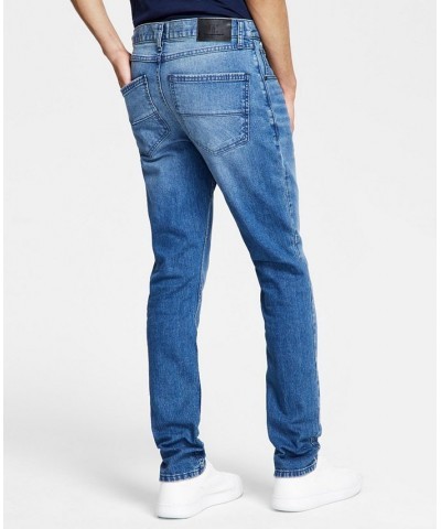 Men's Skinny-Fit Medium Wash Jeans Blue $22.39 Jeans