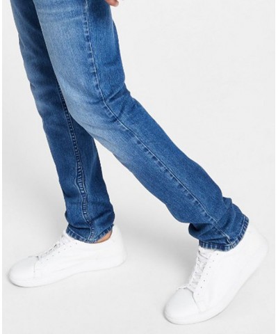 Men's Skinny-Fit Medium Wash Jeans Blue $22.39 Jeans