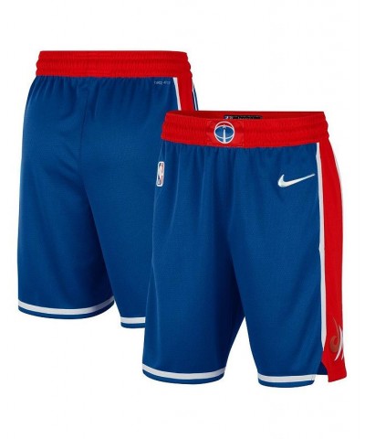 Men's Royal and Red Washington Wizards 2021/22 City Edition Swingman Shorts $38.50 Shorts