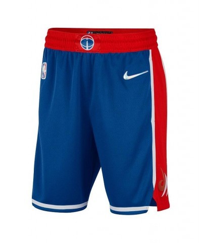 Men's Royal and Red Washington Wizards 2021/22 City Edition Swingman Shorts $38.50 Shorts