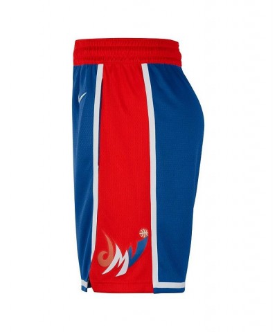 Men's Royal and Red Washington Wizards 2021/22 City Edition Swingman Shorts $38.50 Shorts