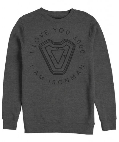 Marvel Men's Avengers Endgame Iron Man I Love You 3000, Crewneck Fleece Athletic H $27.50 Sweatshirt