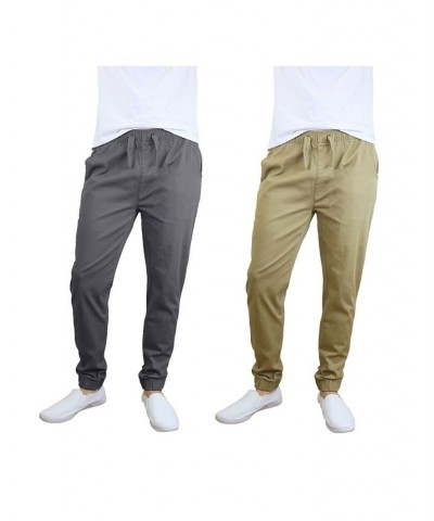 Men's Basic Stretch Twill Joggers, Pack of 2 PD07 $30.50 Pants