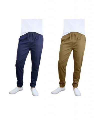 Men's Basic Stretch Twill Joggers, Pack of 2 PD07 $30.50 Pants