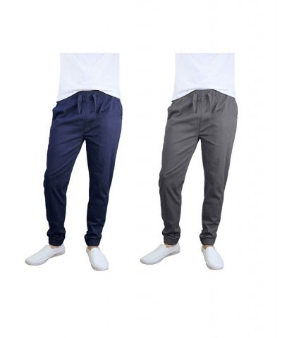 Men's Basic Stretch Twill Joggers, Pack of 2 PD07 $30.50 Pants