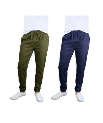 Men's Basic Stretch Twill Joggers, Pack of 2 PD07 $30.50 Pants