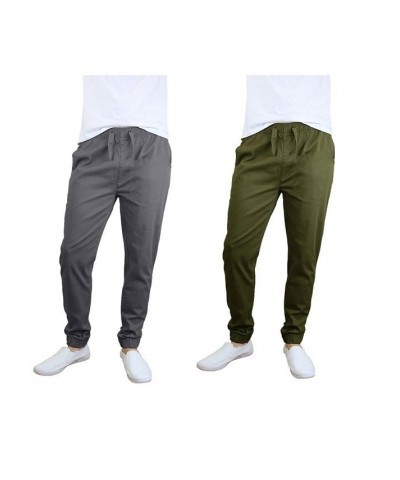 Men's Basic Stretch Twill Joggers, Pack of 2 PD07 $30.50 Pants