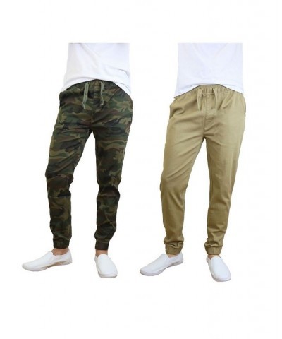 Men's Basic Stretch Twill Joggers, Pack of 2 PD07 $30.50 Pants