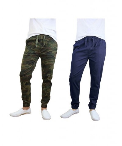 Men's Basic Stretch Twill Joggers, Pack of 2 PD07 $30.50 Pants