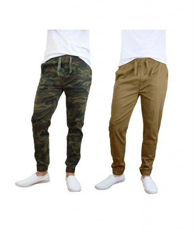 Men's Basic Stretch Twill Joggers, Pack of 2 PD07 $30.50 Pants