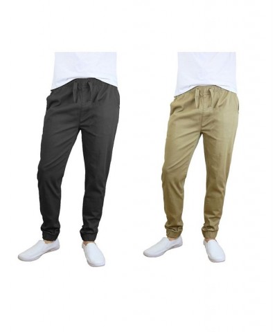 Men's Basic Stretch Twill Joggers, Pack of 2 PD07 $30.50 Pants