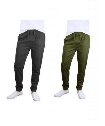 Men's Basic Stretch Twill Joggers, Pack of 2 PD07 $30.50 Pants