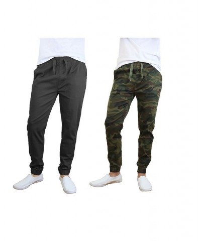 Men's Basic Stretch Twill Joggers, Pack of 2 PD07 $30.50 Pants