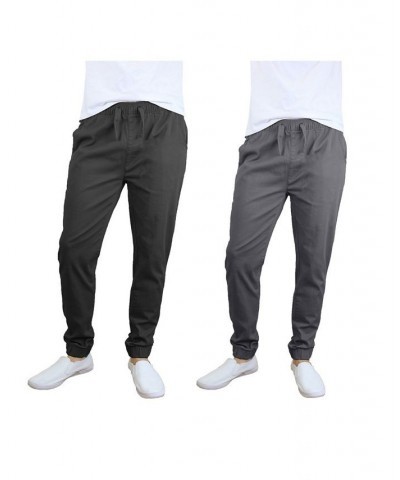 Men's Basic Stretch Twill Joggers, Pack of 2 PD07 $30.50 Pants