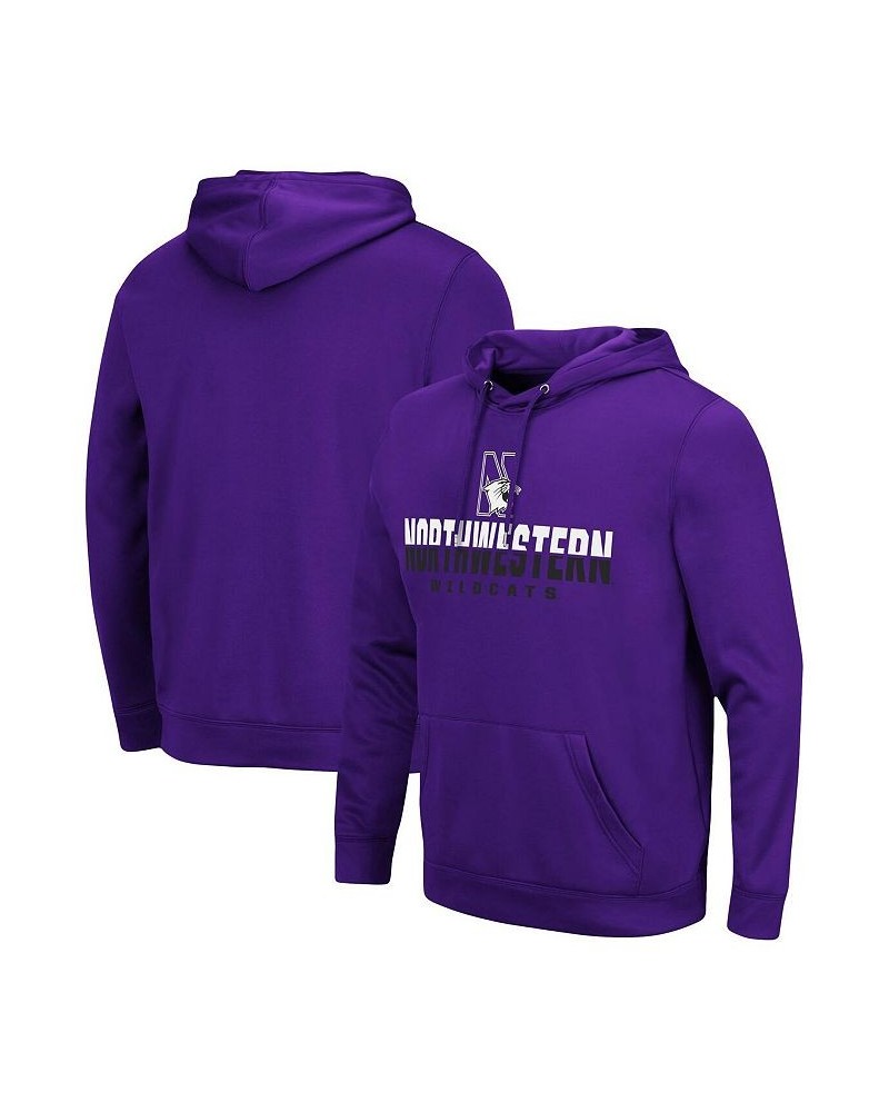 Men's Purple Northwestern Wildcats Lantern Pullover Hoodie $33.79 Sweatshirt