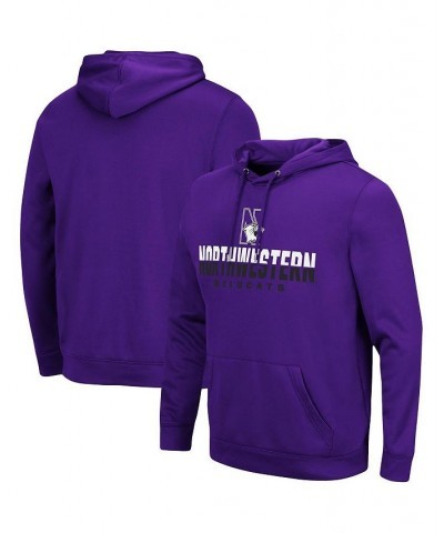 Men's Purple Northwestern Wildcats Lantern Pullover Hoodie $33.79 Sweatshirt