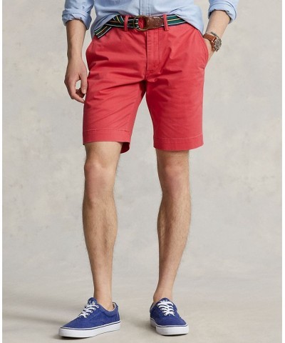 Men's 9-1/2-Inch Stretch Slim Fit Shorts Red $40.80 Shorts