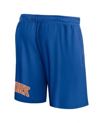 Men's Branded Blue New York Knicks Free Throw Mesh Shorts $23.00 Shorts