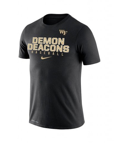 Men's Black Wake Forest Demon Deacons Baseball Legend Performance T-shirt $26.99 T-Shirts