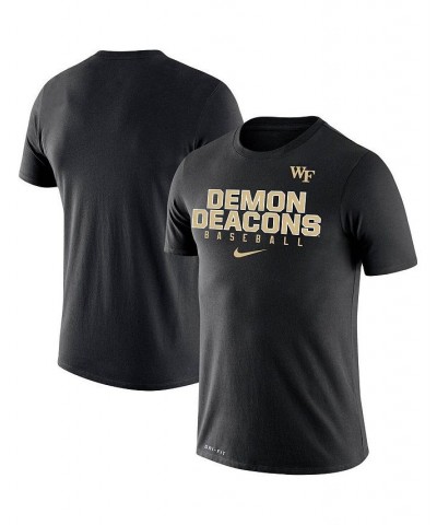 Men's Black Wake Forest Demon Deacons Baseball Legend Performance T-shirt $26.99 T-Shirts