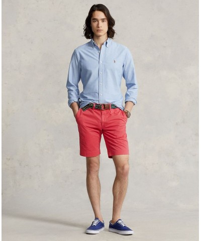 Men's 9-1/2-Inch Stretch Slim Fit Shorts Red $40.80 Shorts