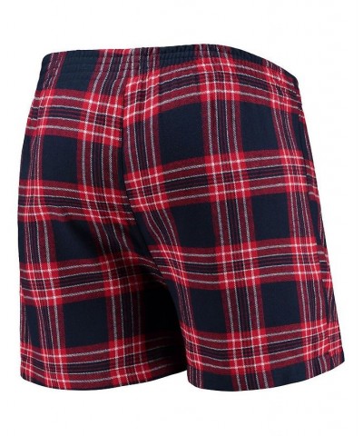 Men's Navy and Red Atlanta Braves Takeaway Flannel Boxers $19.59 Underwear