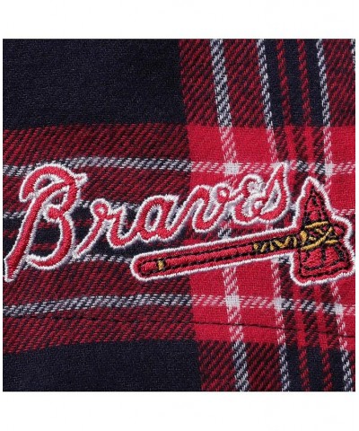 Men's Navy and Red Atlanta Braves Takeaway Flannel Boxers $19.59 Underwear