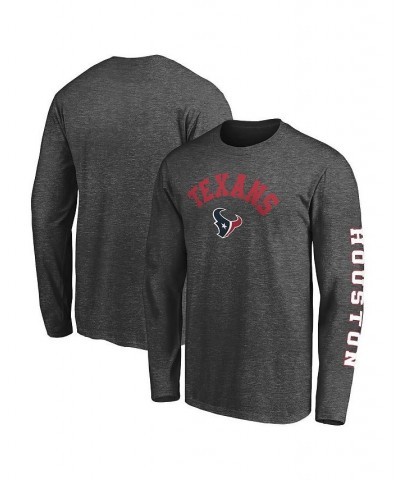 Men's Branded Heathered Charcoal Houston Texans Big and Tall City Long Sleeve T-shirt $26.99 T-Shirts