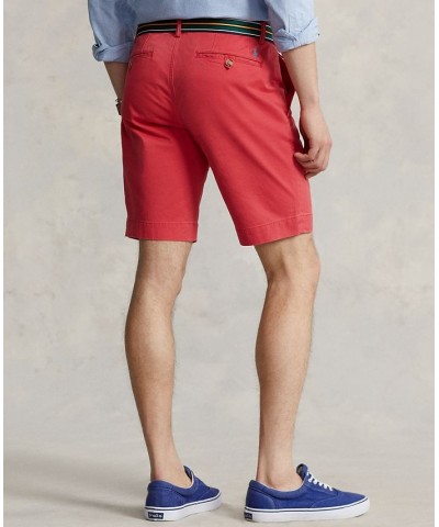 Men's 9-1/2-Inch Stretch Slim Fit Shorts Red $40.80 Shorts