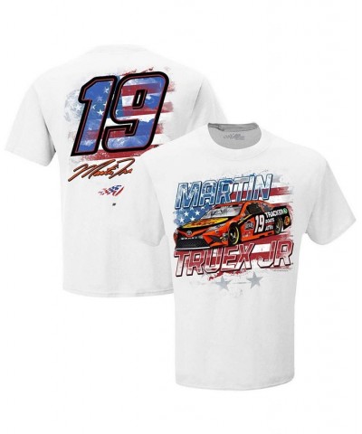 Men's White Martin Truex Jr Bass Pro Shops Old Glory T-shirt $19.00 T-Shirts