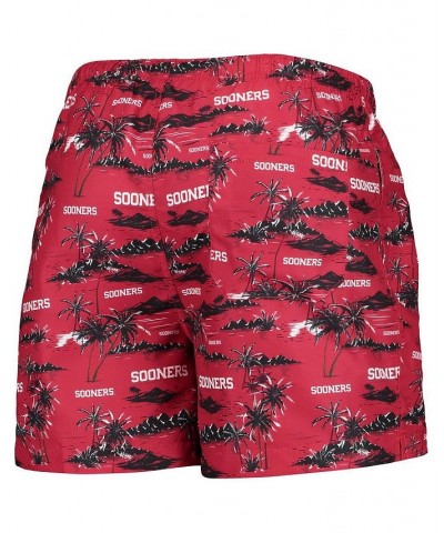 Men's Crimson Oklahoma Sooners Island Palm Swim Trunks $21.15 Swimsuits